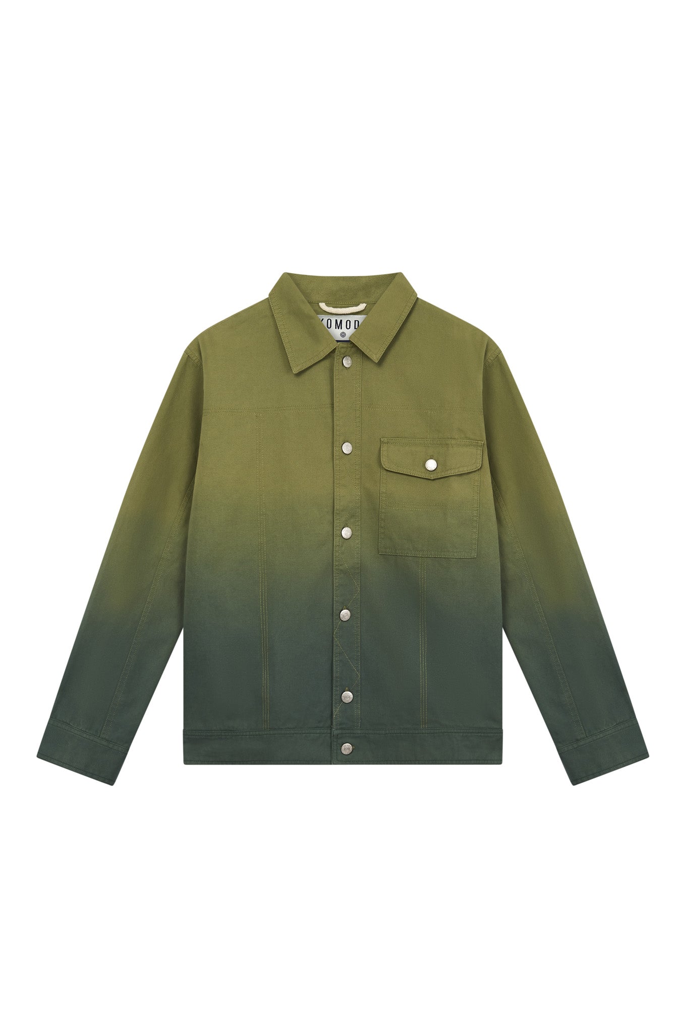 ORINO Dip Dyed Mens Jacket - Khaki Green, Large