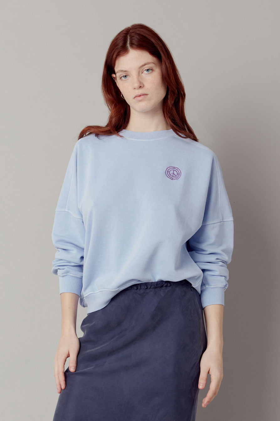 DAWN Sweater GOTS Organic Cotton - Lavender, SIZE 1 / UK 8 / EUR 36