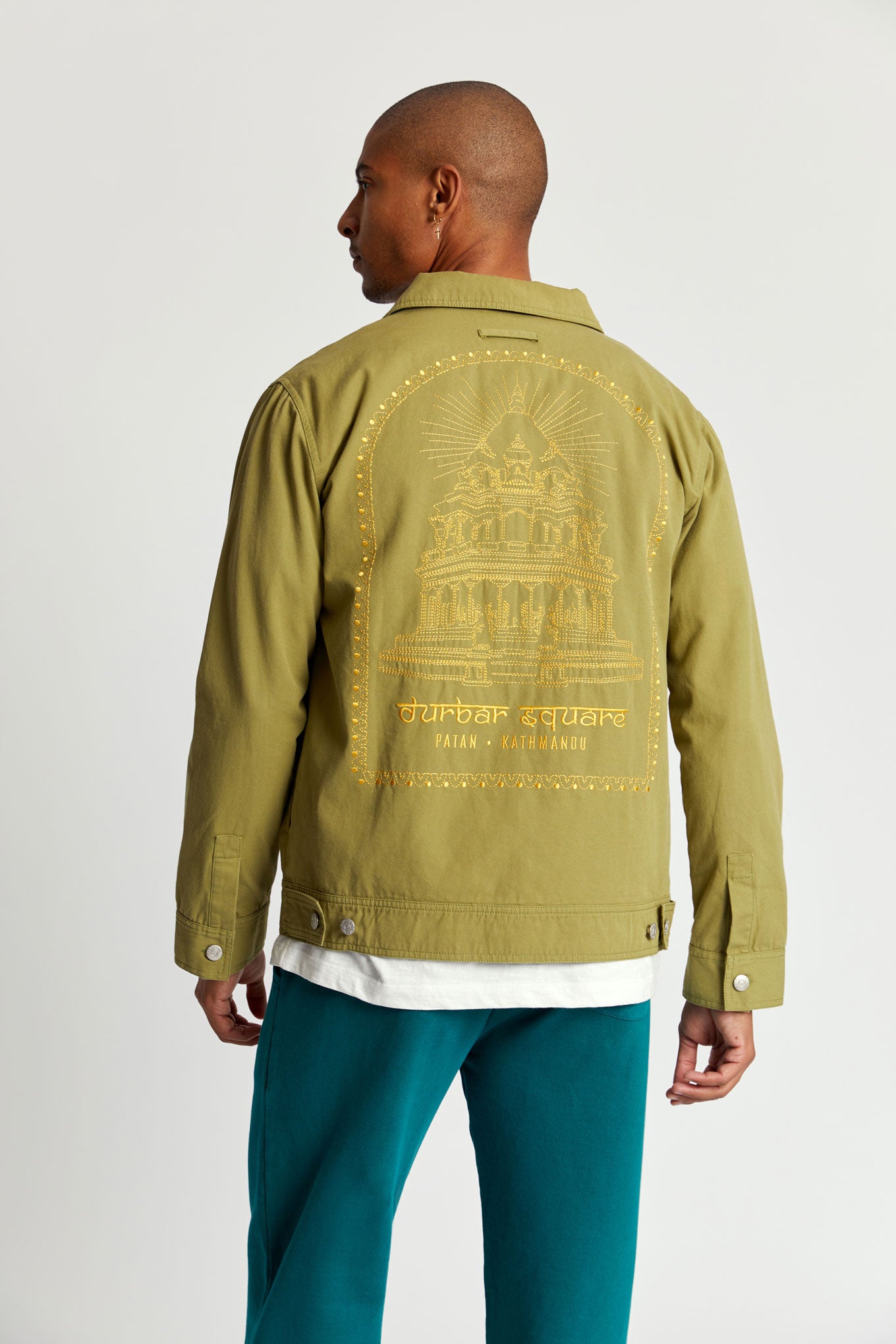 DUNBAR Organic Cotton Men’s Jacket - Khaki, Medium