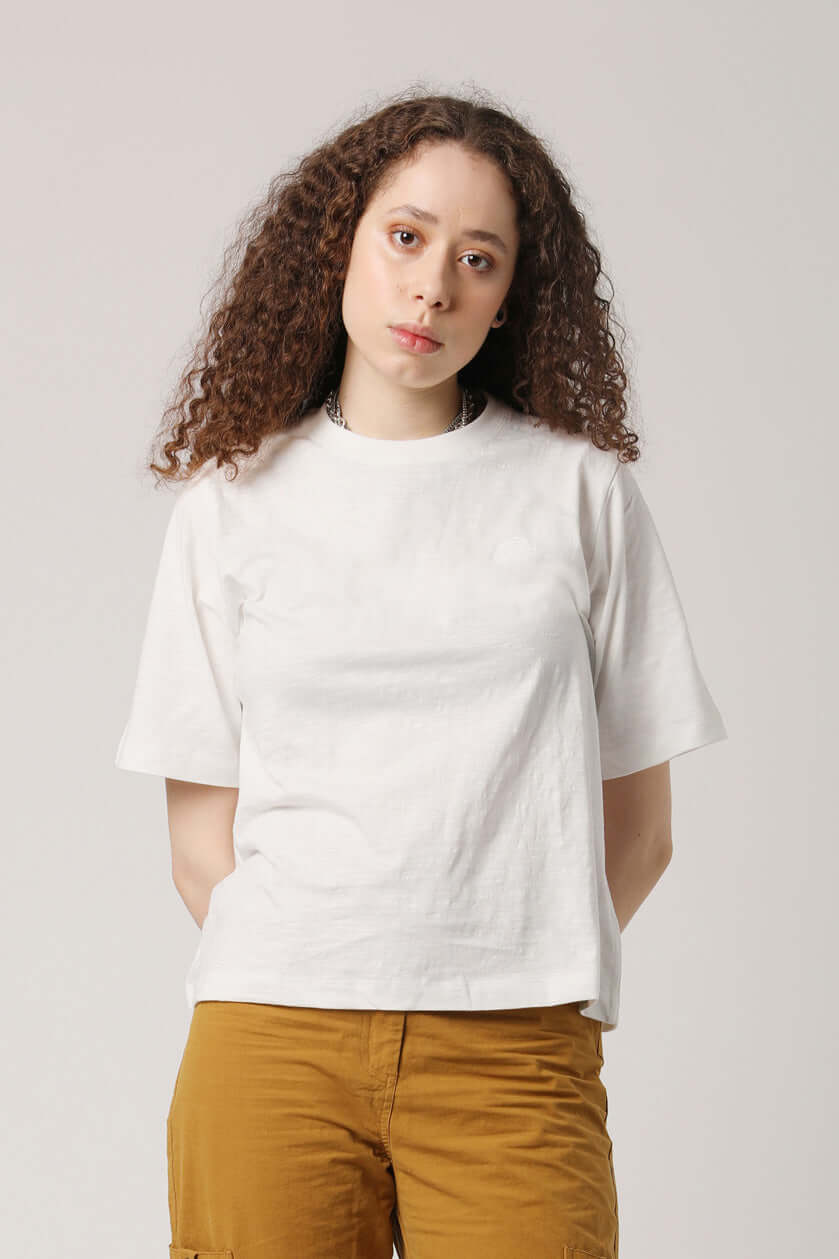 INGA Tee - GOTS Organic Cotton Off White, SIZE 1 / UK 8 / EUR 36