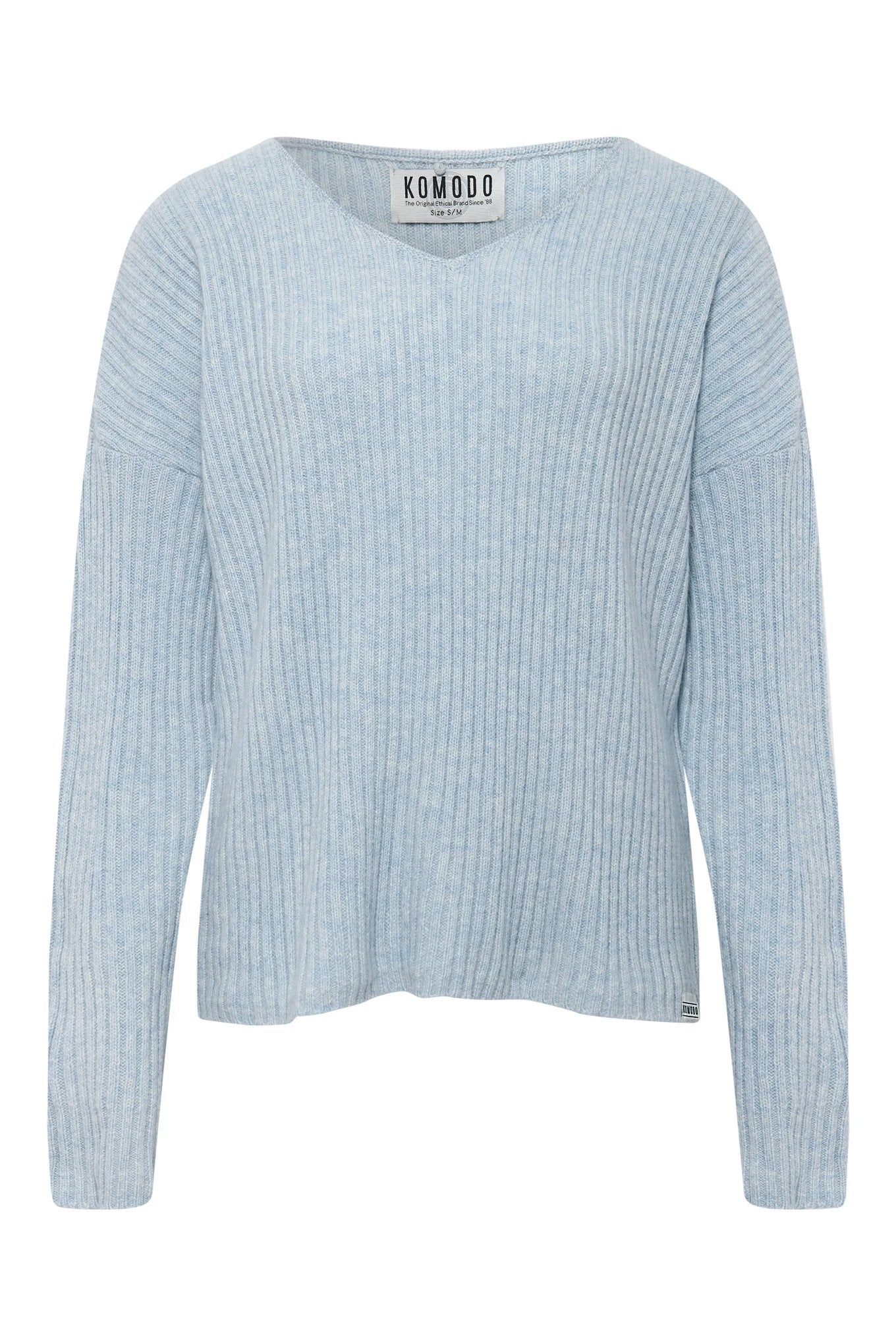 GEMIMA Cashmere Jumper - Sky, Medium / Large