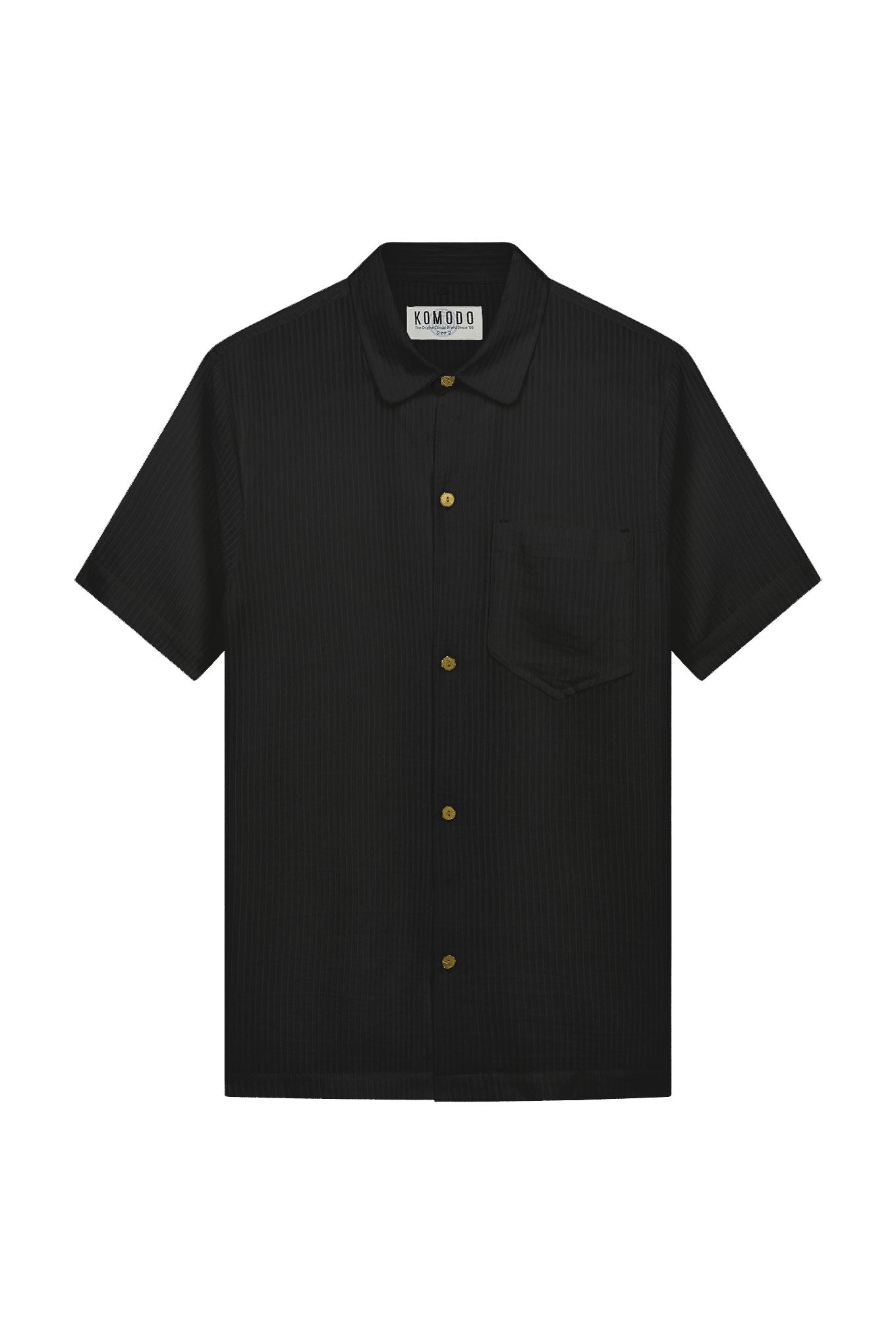 SPINDRIFT Corn Fabric Shirt - Black, Small