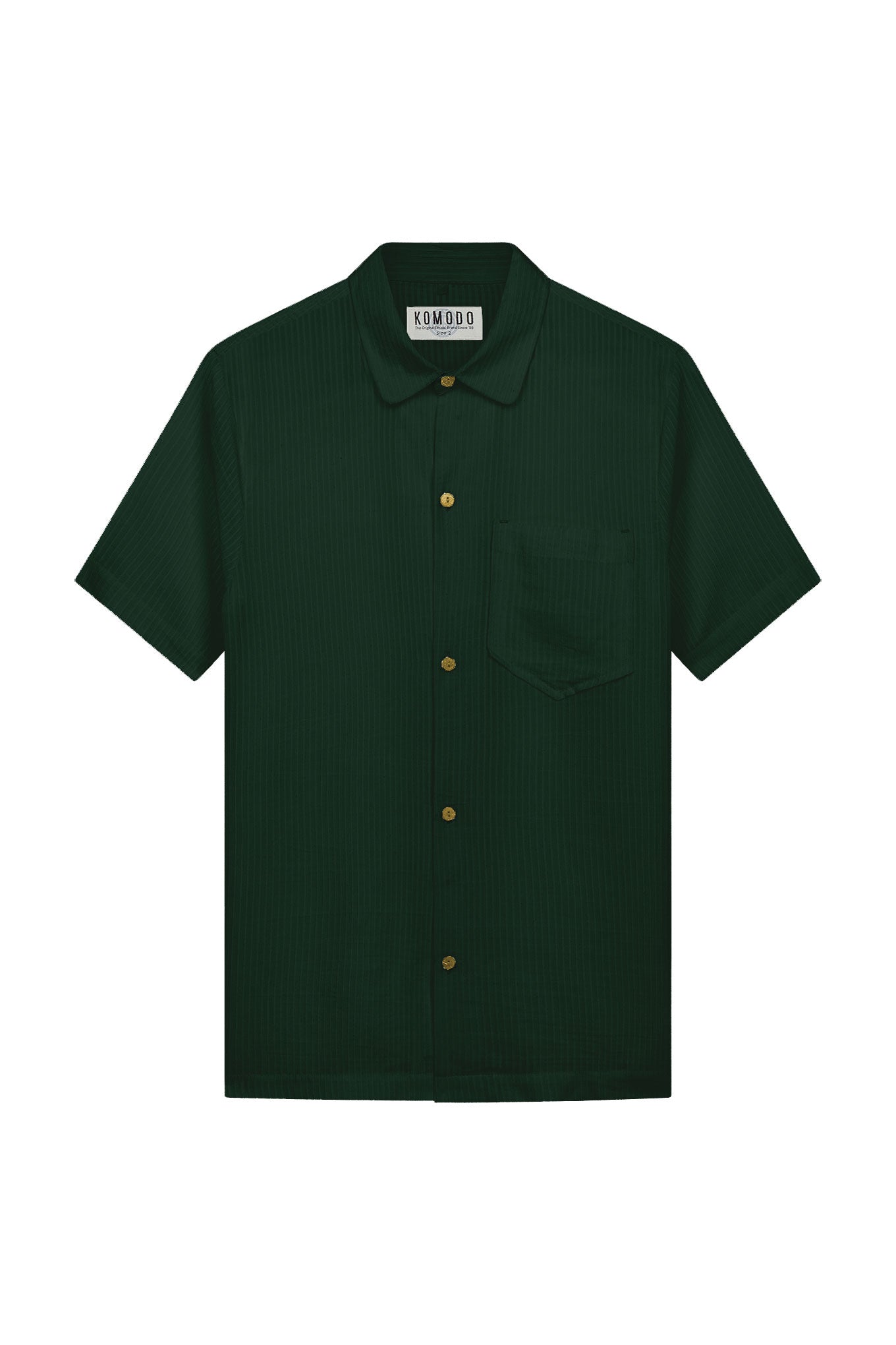 SPINDRIFT Corn Fabric Shirt - Forest Green, Large