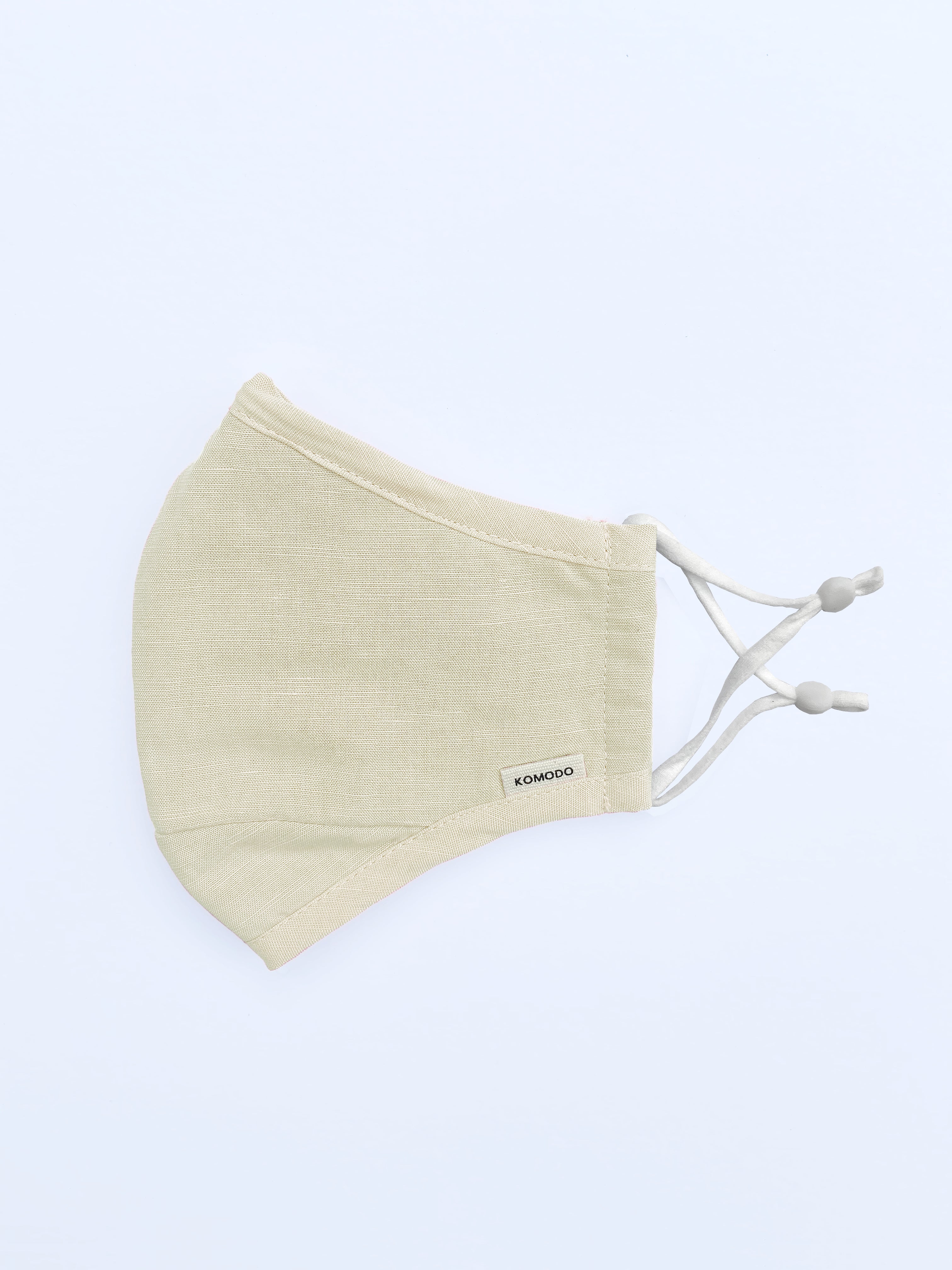 REUSABLE FABRIC FACE MASK - SAND