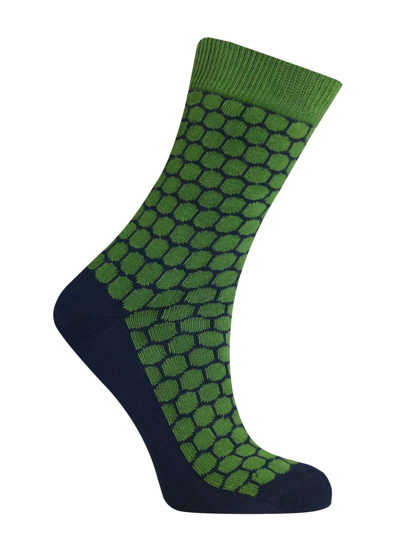 DOTS - GOTS Organic Cotton Socks Green, EUR 44-46