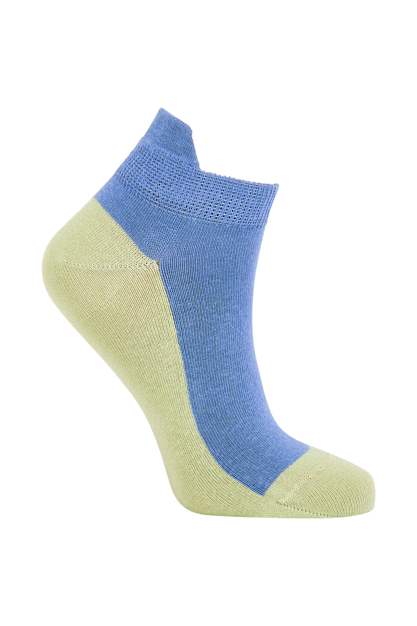 PUNCHY ANKLE Blue - GOTS Organic Cotton Socks, EUR 41-43