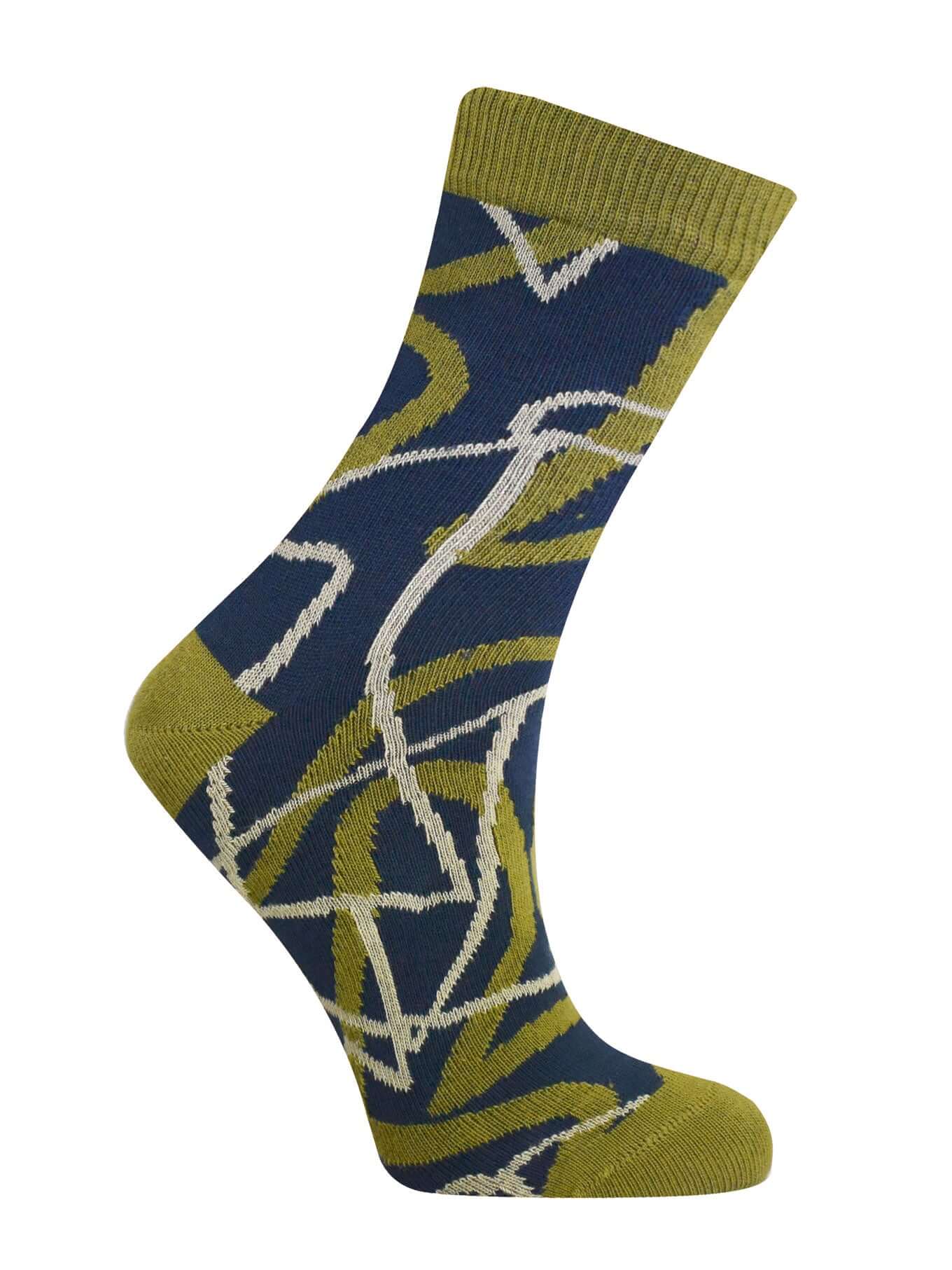 DOODLE - GOTS Organic Cotton Socks Navy, EUR 44-46