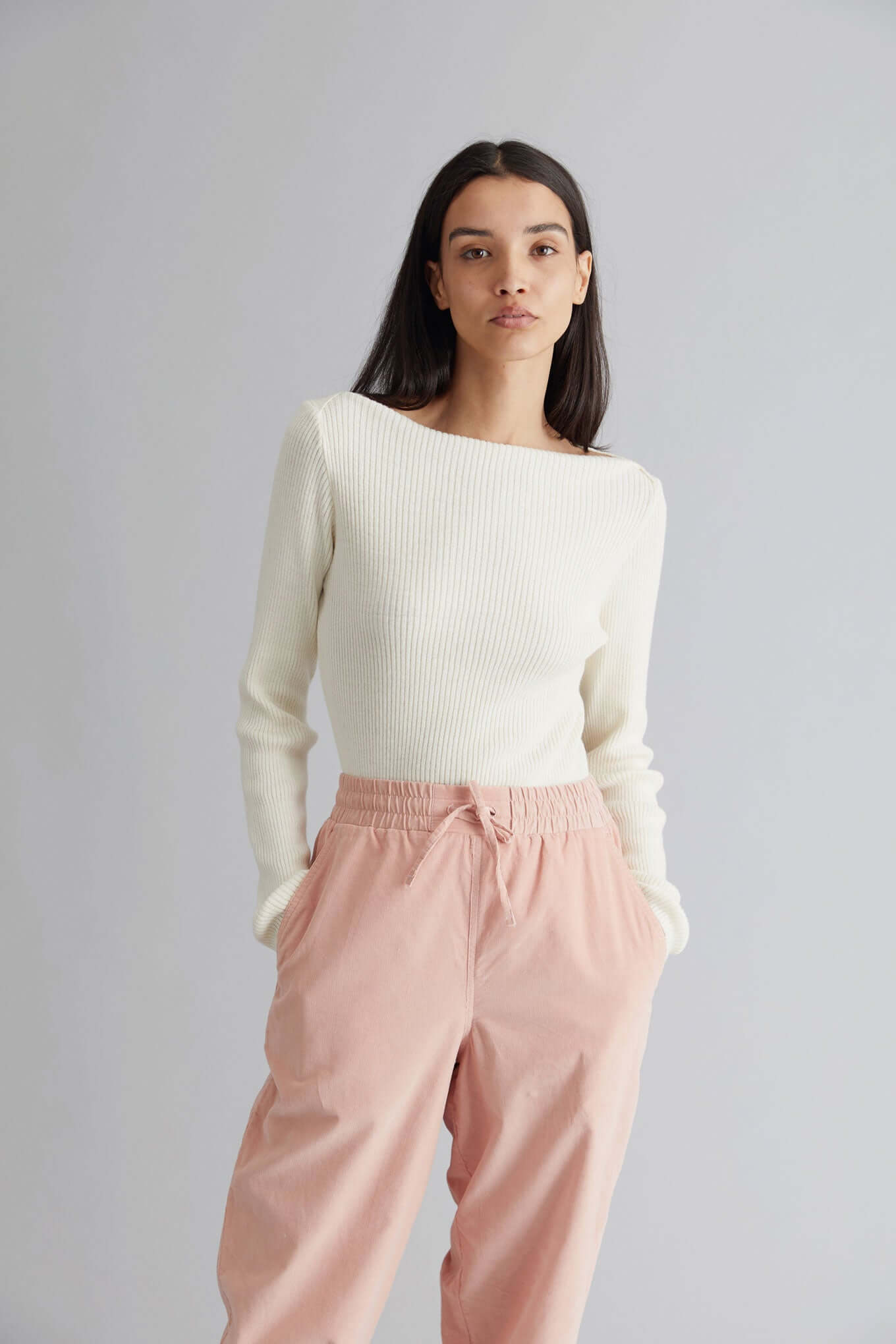 RAMA Womens Organic Cotton Trousers Pink, Size 2 / UK 10 / EUR 38