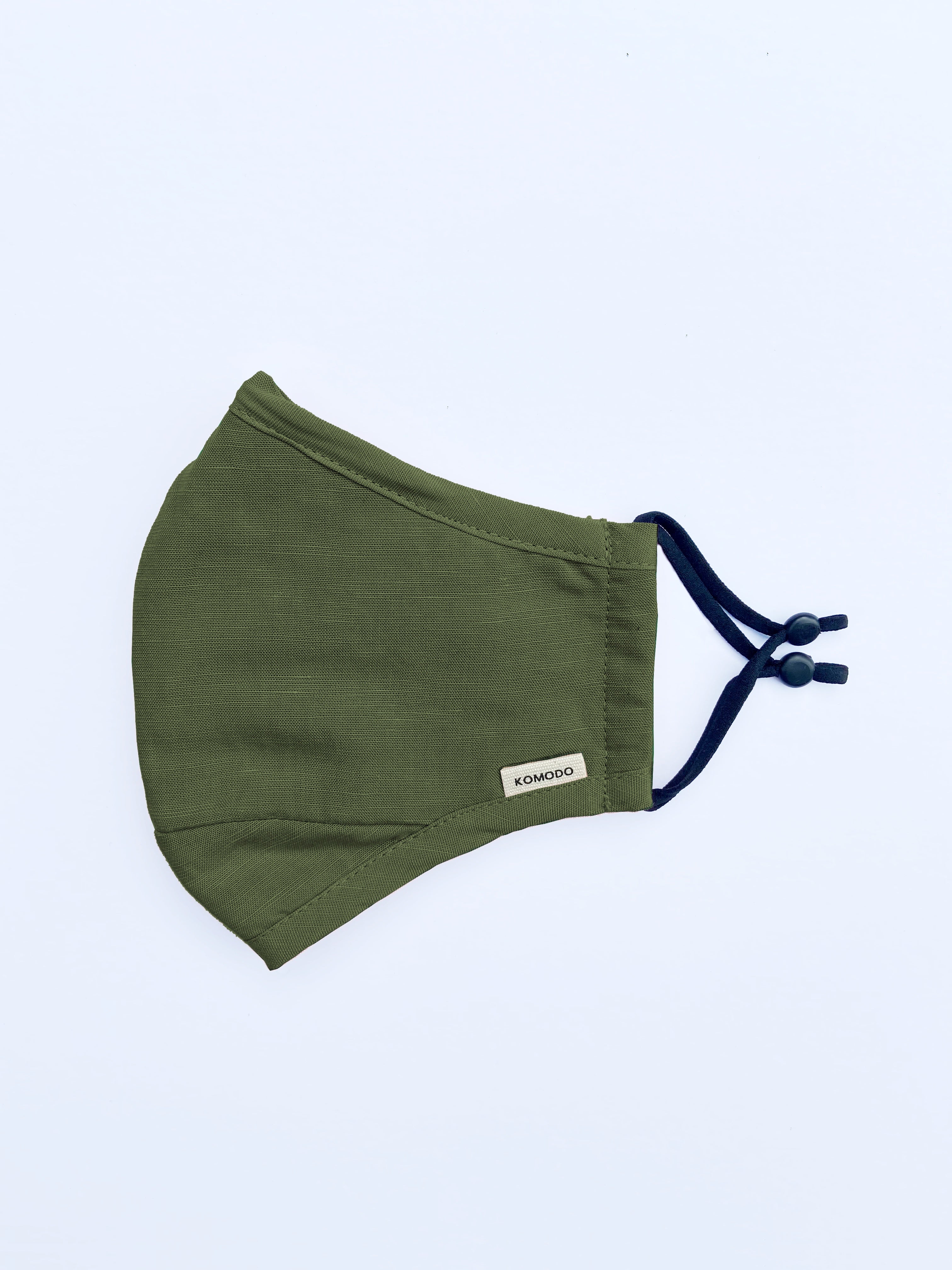 REUSABLE FABRIC FACE MASK - OLIVE