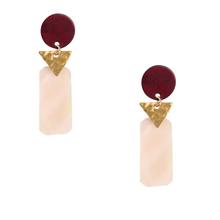 Ela Earrings Berry by Daughters of the Ganges