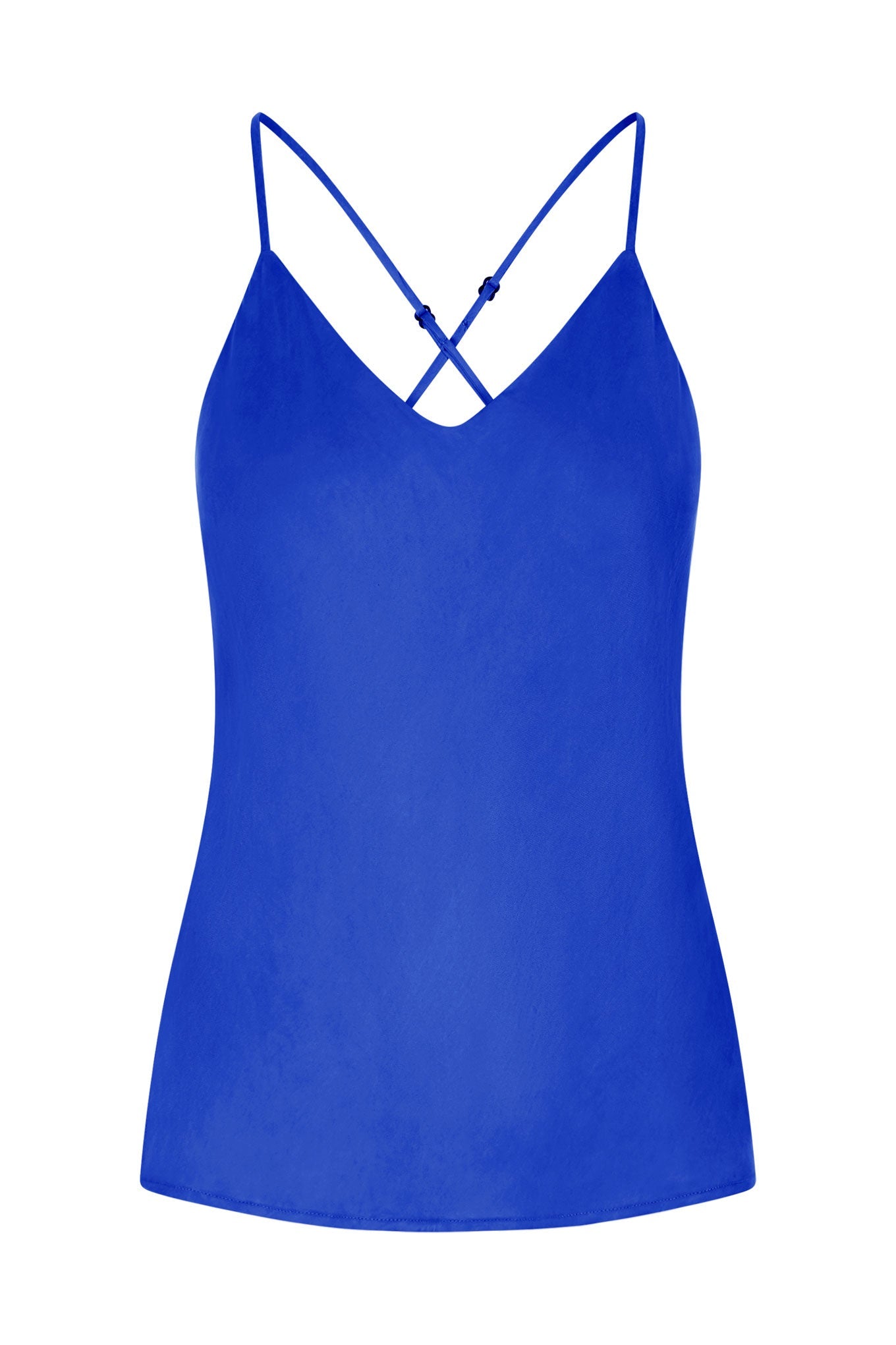 muguet halter neck cami op Blue - その他