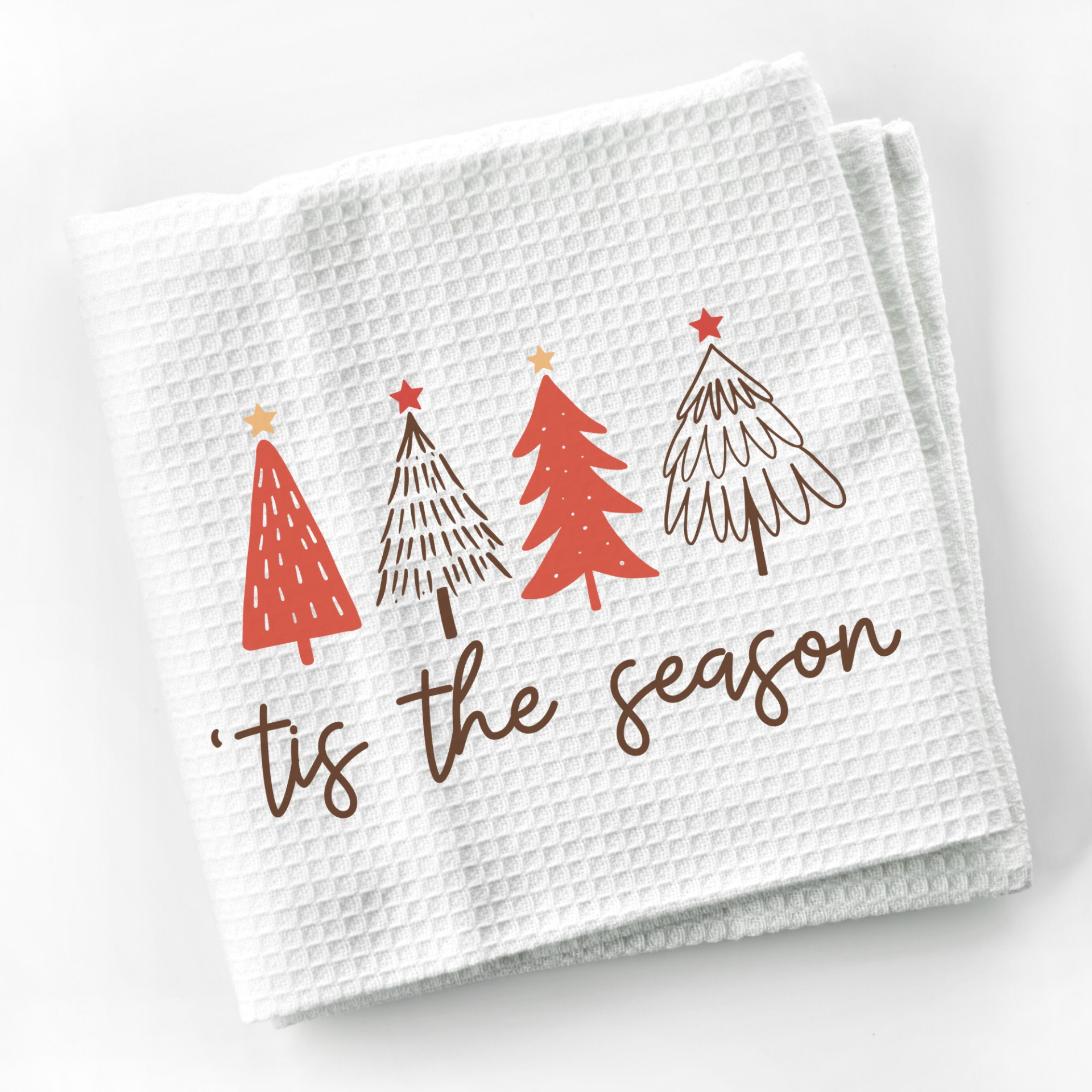 Christmas Farmhouse Tis Season Tea Towel , Decorative Christmas Kitchen Hand Towel for Airbnb Xmas Decor, Holiday Kitchen Gift Dish Towel - 14150497_large_4e506aeb-aee6-474e-99e4-85ad435f3a8c