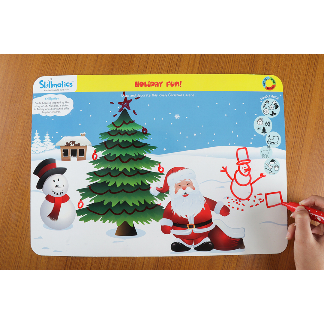 Skillmatics Educational Game : Doodle and Draw | Reusable Activity Mats with 2 Dry Erase Markers | Gifts & Creative Learning for Ages 6-9 - 14847863_large_69f9d042-c9ef-494c-a868-75765f1e32bc