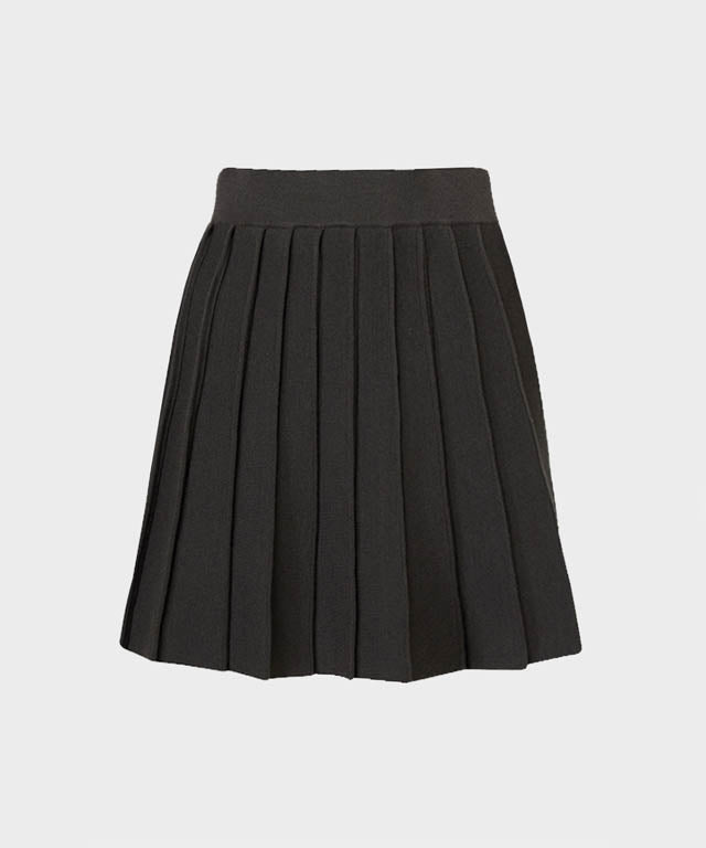 Anell Golf French Wool Skirt - Charcoal - 14_443fd251-b343-4be2-b5d5-1ba703ed95a9