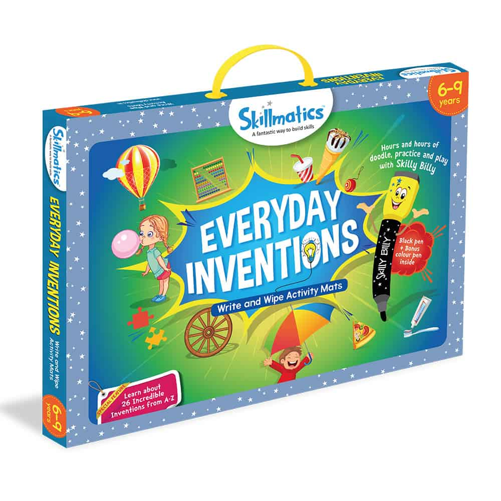 Everyday Inventions - 26 Repeatable Activities About Incredible Everyday Inventions - Write and Wipe Activity Game For Kids