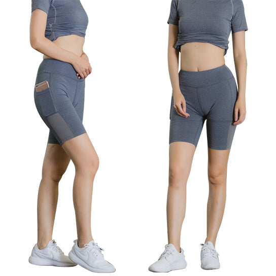 All Seasons Yoga Shorts Stretchable With Phone Pocket - 17_22b75010-7401-4615-a601-876112d32a38