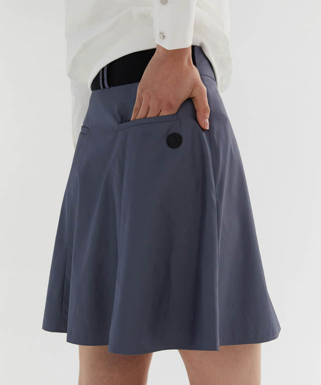 Anell Golf Slim Fit Full Skirt - Matte Blue - 19_44869a39-0971-4a4a-bf9d-37d7a4f20a4f