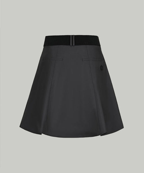 Anell Golf Slim Fit Full Skirt - Charcoal - 1_15159dad-028c-47a1-8e3d-1ff120965f46