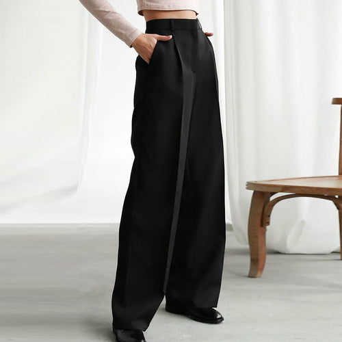 Women's Green High Waist Wide Leg Pants - 2022-Spring-Women-s-Green-High-Waist-Wide-Leg-Pants-Ladies-Suit-Pants-Loose-Casual-Long_327562cd-f5ba-4fce-a293-b5fc55a04b6f