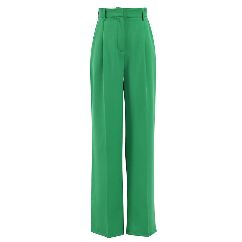 Women's Green High Waist Wide Leg Pants - 2022-Spring-Women-s-Green-High-Waist-Wide-Leg-Pants-Ladies-Suit-Pants-Loose-Casual-Long_bac84308-e0b4-4020-9fc9-67fe68bb6c27