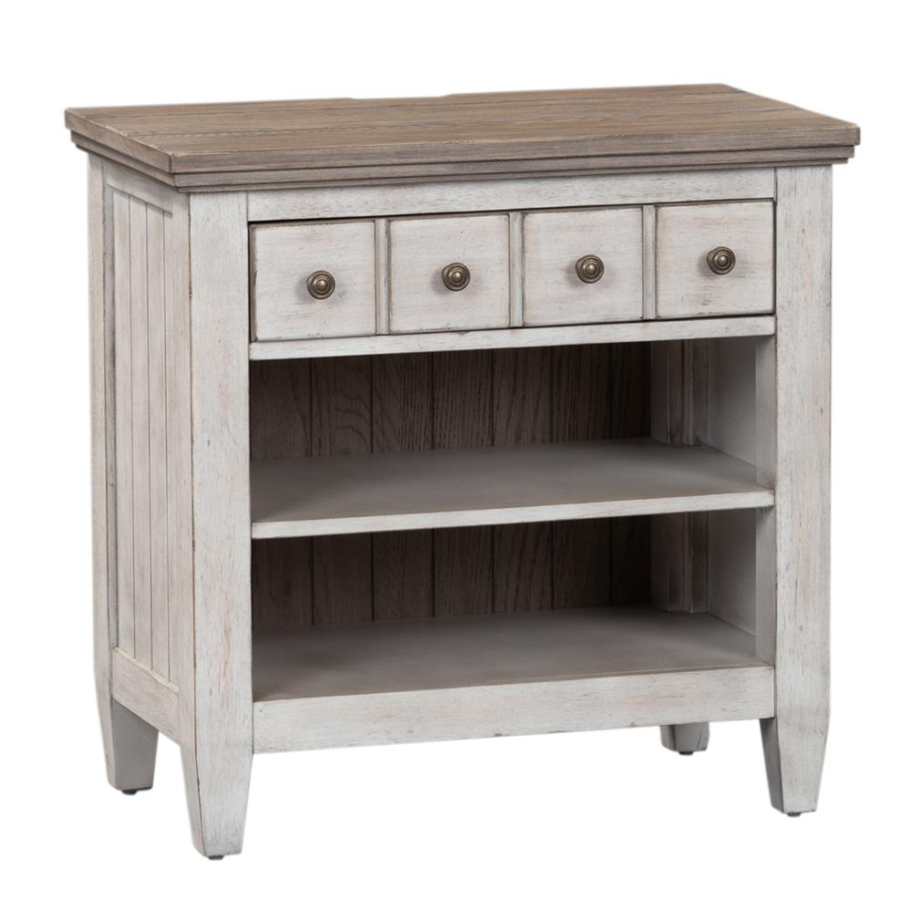Heartland 1 Drawer Night Stand with Charging Station, Antique White - 2158528_large_44c61f97-9c06-4b98-9ef5-e0cf2ba29b65