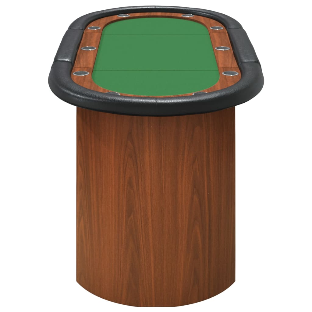 vidaXL 10-Player Poker Table Green 63"x31.5"x29.5" - 24898825_large_d81b974c-3e08-45f4-a928-c427d4028a53