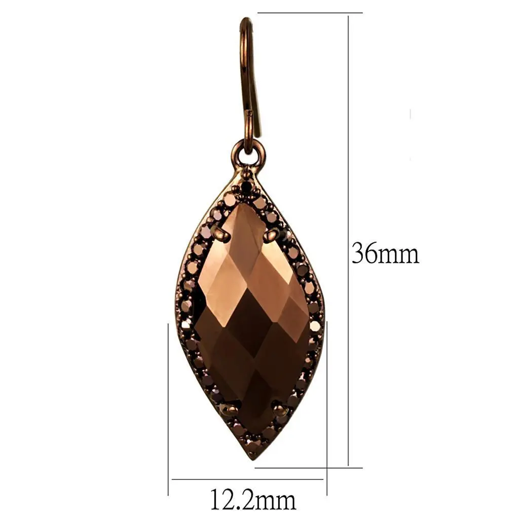 3W1112 - IP Coffee light Brass Earrings with AAA Grade CZ  in Light Coffee - 253929_large_ae88dfc8-fe35-4206-9a7d-30e3acad221c