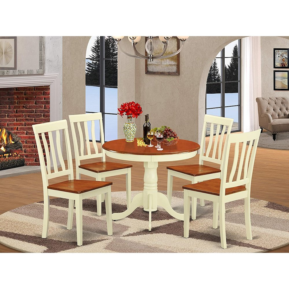 5  PC  small  Kitchen  Table  and  Chairs  set-Kitchen  Table  plus  4  Kitchen  Dining  Chairs
