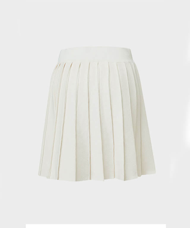 Anell Golf French Wool Skirt - Cream - 2_648260ba-5e6e-492e-aa45-1ce7d22c71e9