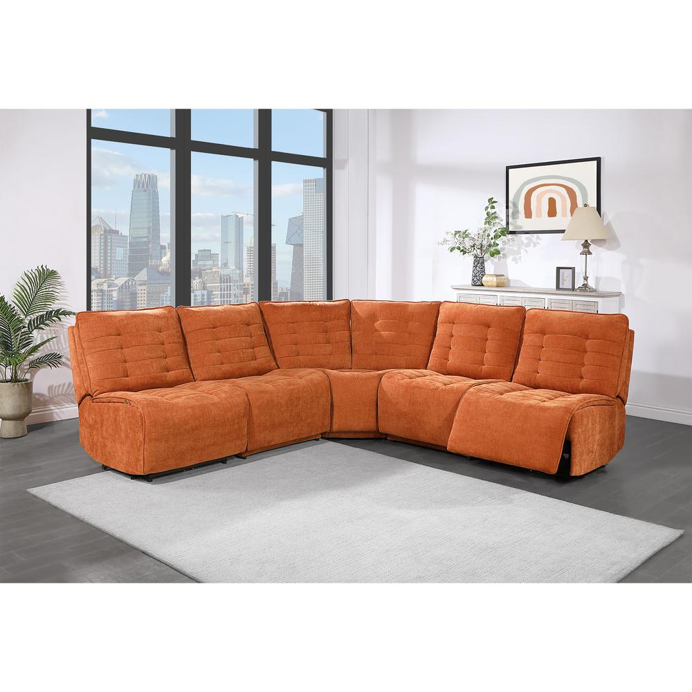 Contemporary Build It Your Way U6066 Rust Armless Glider Chair - 36511357_large_25f1b933-55ed-4cdd-9949-c078c6f39b9d