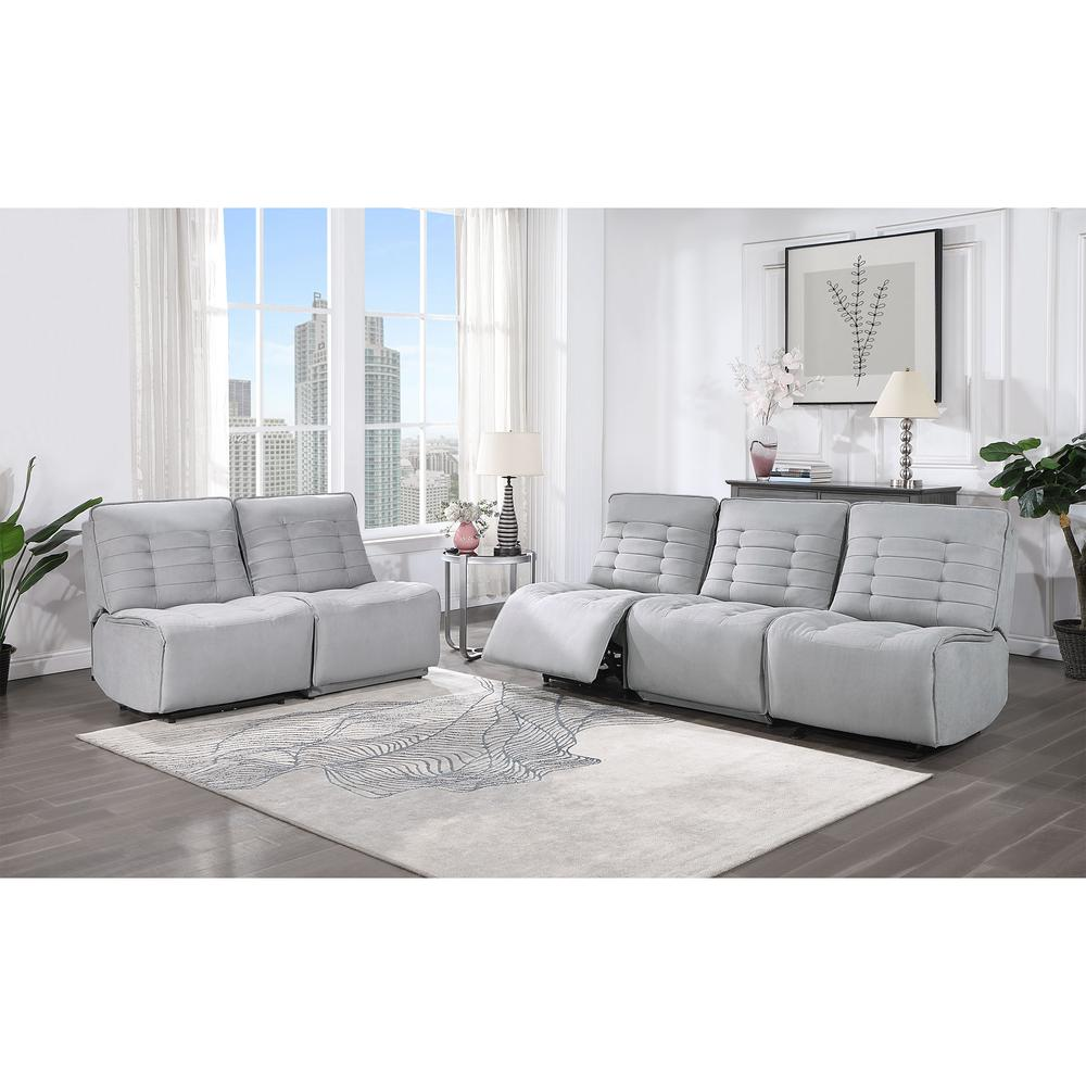 Contemporary Build It Your Way U6066 Grey Power Armless Recliner - 36511366_large_c9beafb7-6975-4c4a-8d1c-a9e8525a6e74