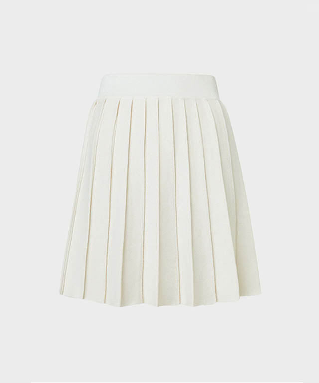 Anell Golf French Wool Skirt - Cream - 3_e96254b2-78b8-4218-8646-60aaf730fc6a