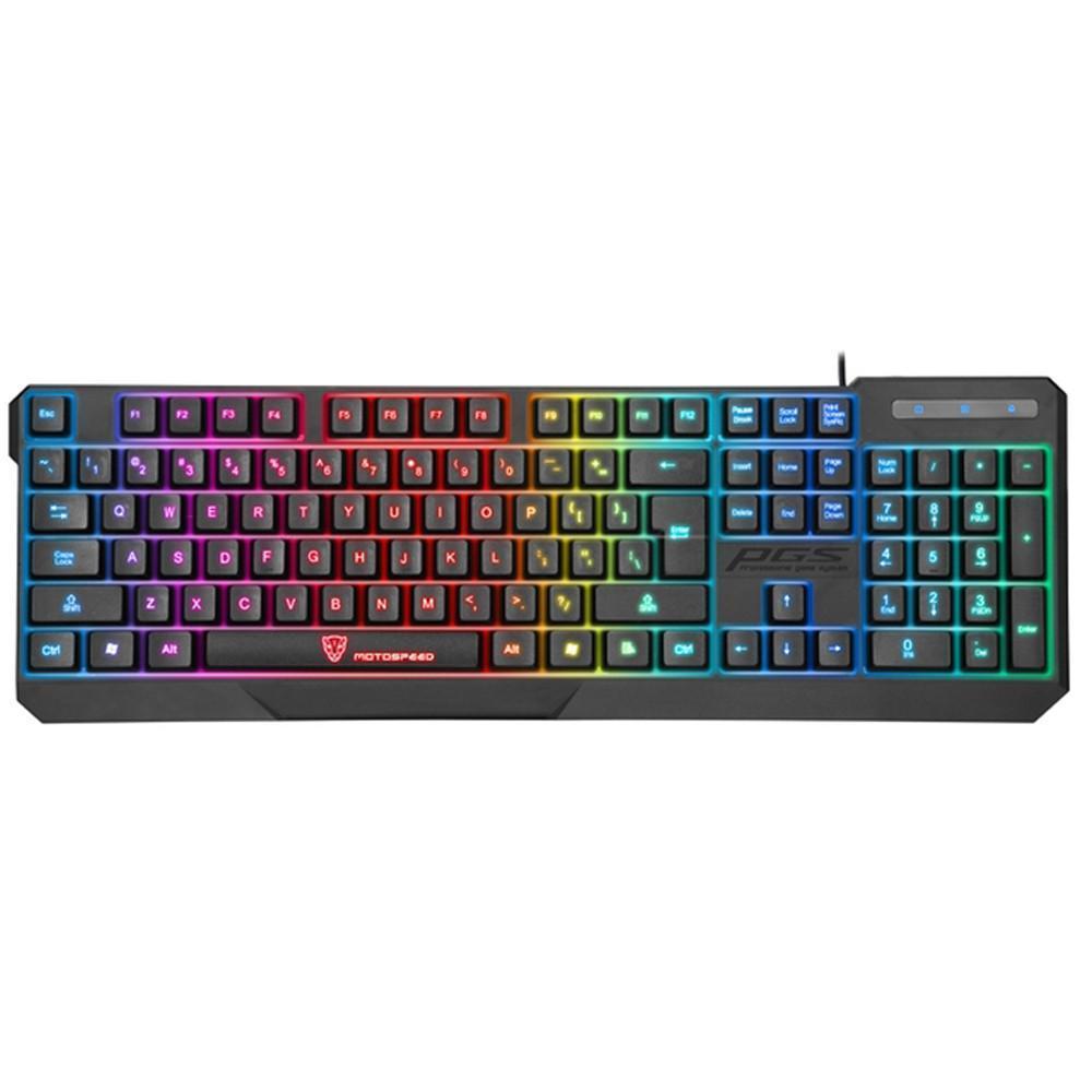 Waterproof Colorful LED Illuminated Wired Gaming Keyboard