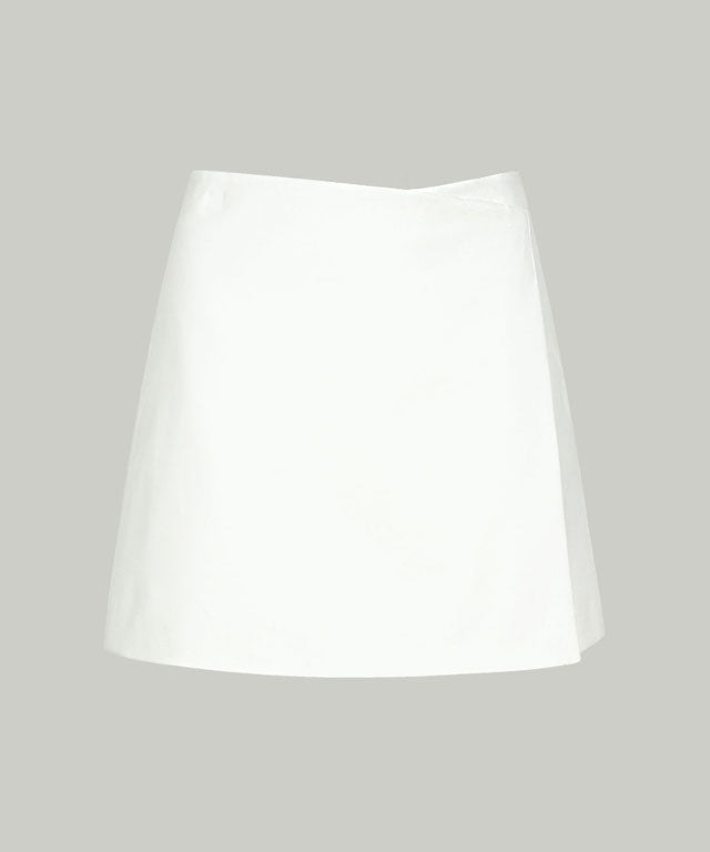 Anell Golf Cotton Wrap Skirt Pants - White - 4_c83e8867-d5a8-489f-90c9-9660d7324992