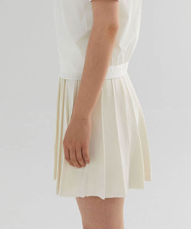 Anell Golf French Wool Skirt - Cream