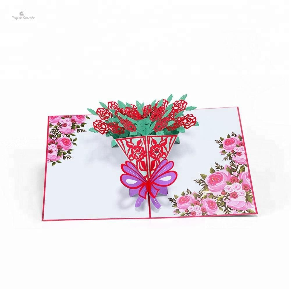 Laser Cut Rose Bouquet 3D Pop Up Greeting Card - 5157861_large_515cdf0e-edbe-4eff-9bfe-55687ebb4fe0