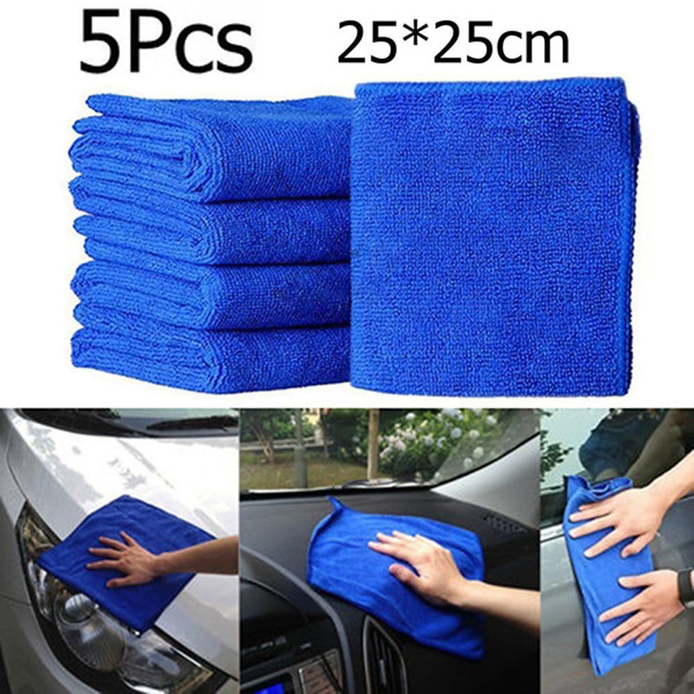 5Pcs Cloths Cleaning Duster Microfiber Car