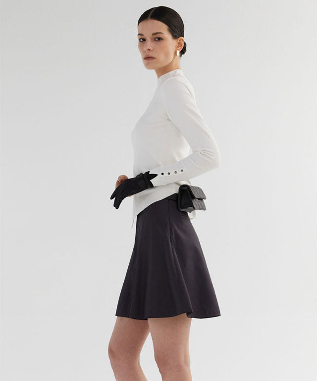 Anell Golf Slim Fit Full Skirt - Charcoal - 9_0790a79b-a5e7-4595-b433-f04f6f4d22d7