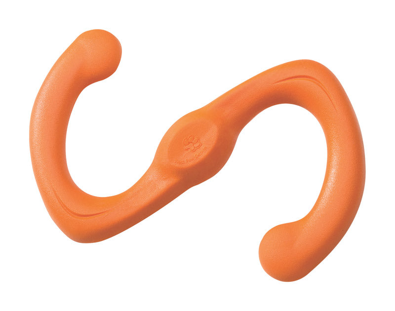 West Paw 8000378 Zogoflex Orange Bumi Synthetic Rubber Dog Tug Toy&#44