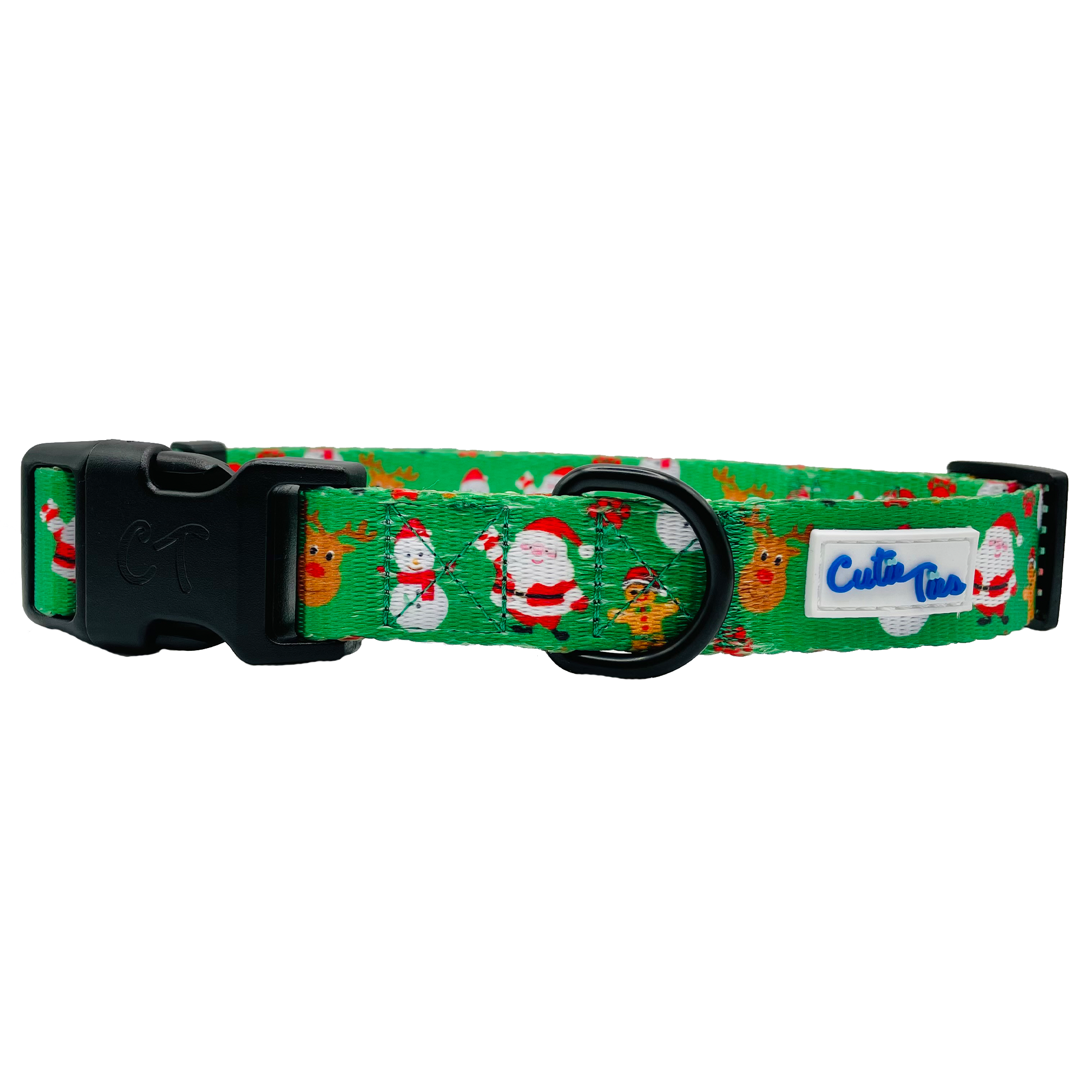 Christmas Festive Green Holiday Dog Collar