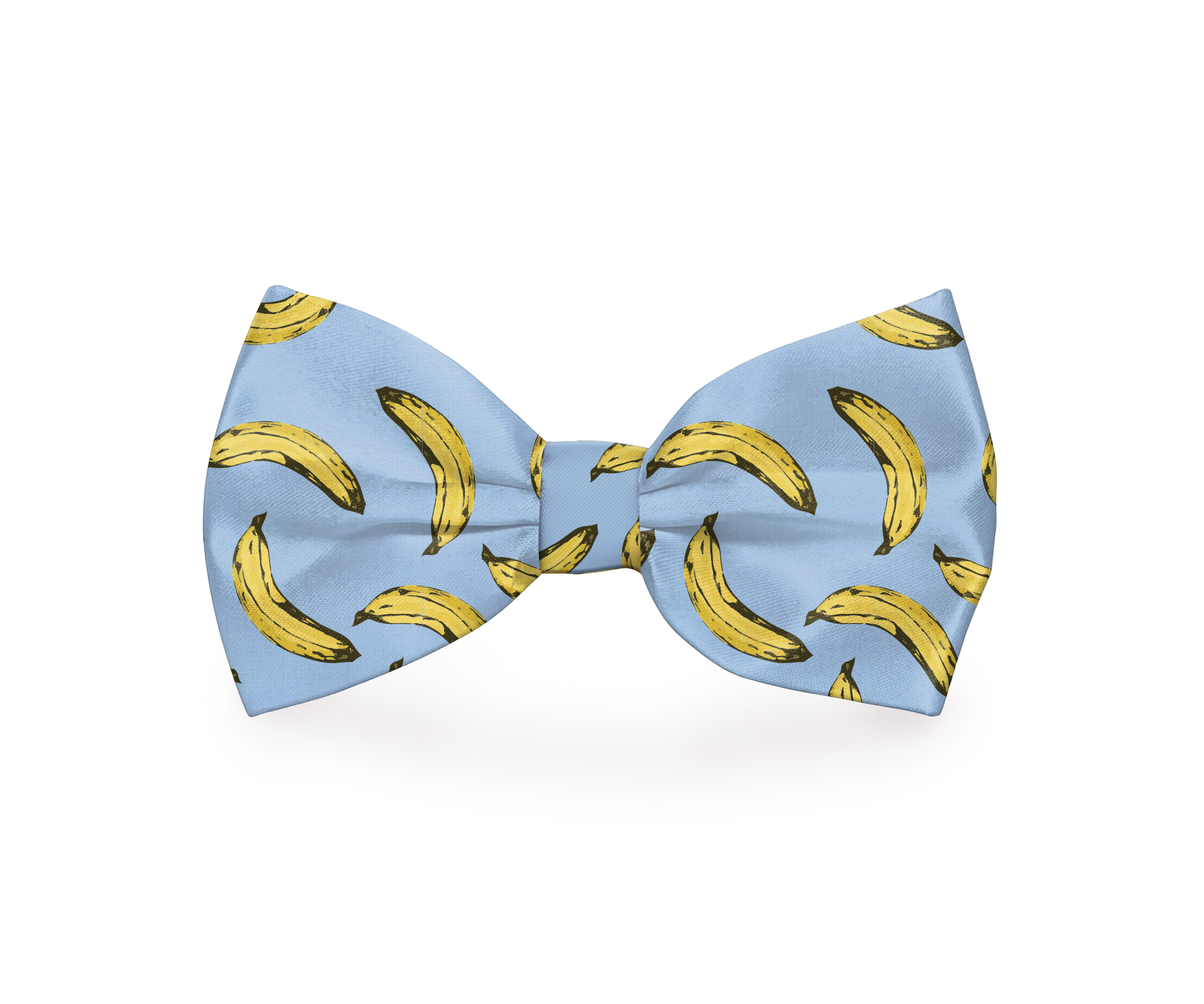 Banana Light Blue Dog Bow Tie