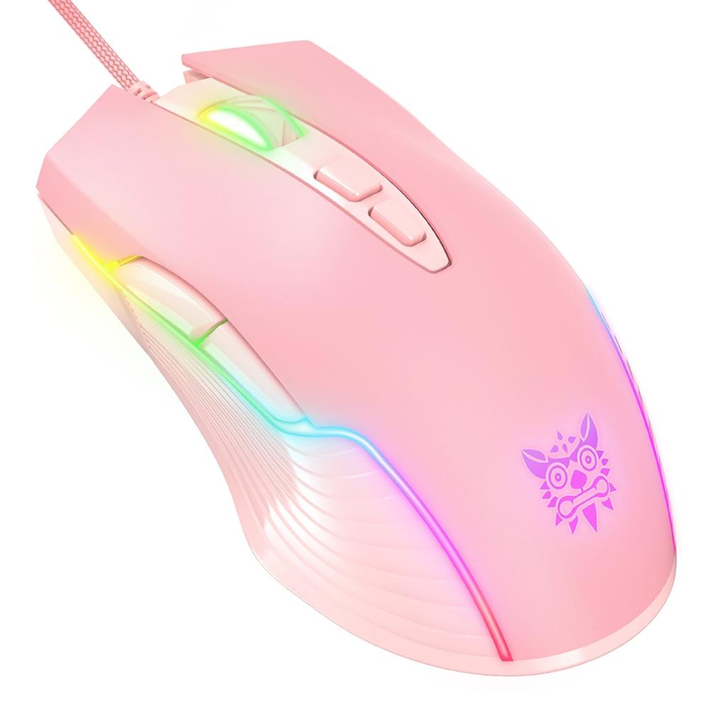 USB Wired Mouse 6-Gear Adjustable RGB Gaming Mouse