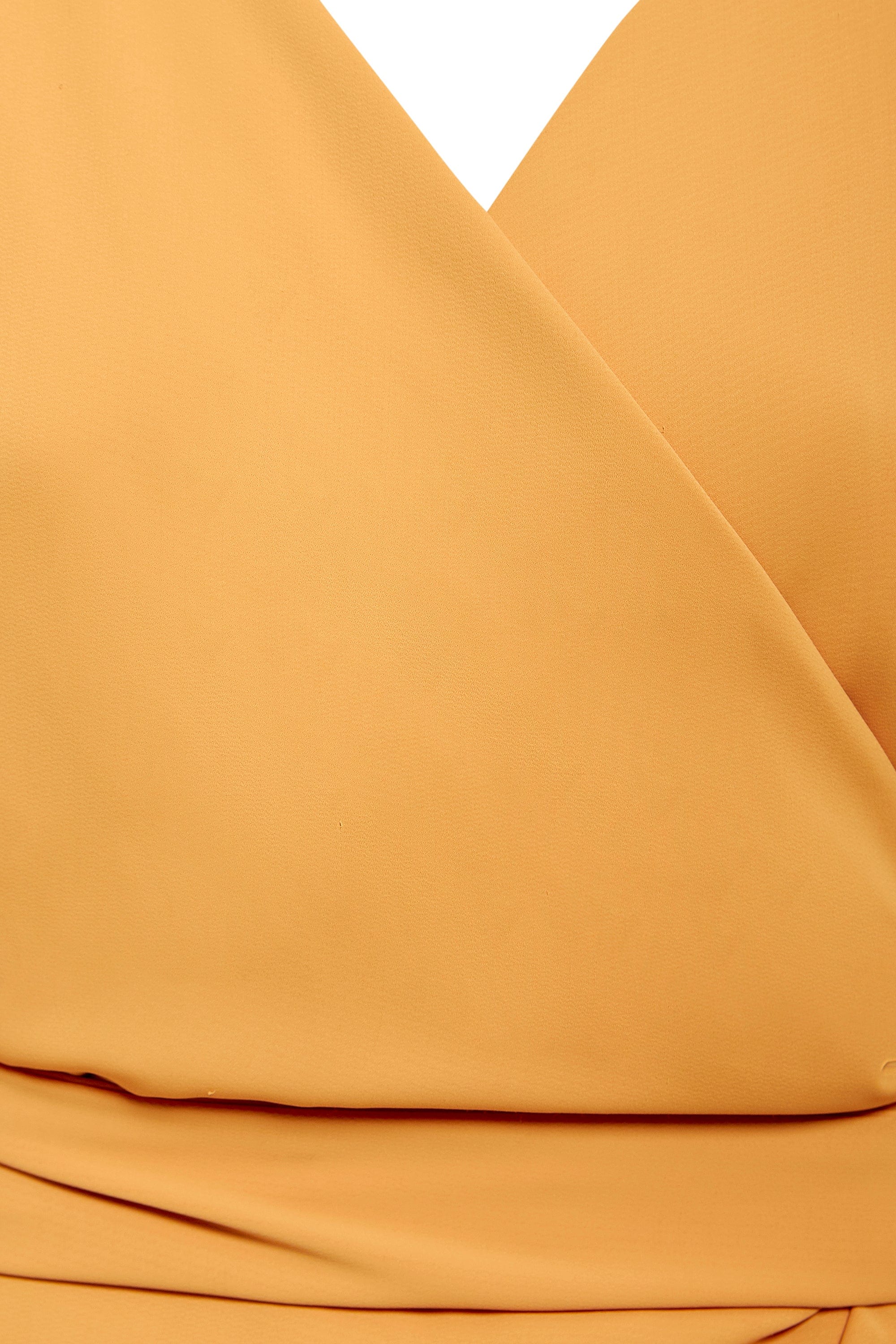 Mustard Wrap Dress - SARVIN-1266