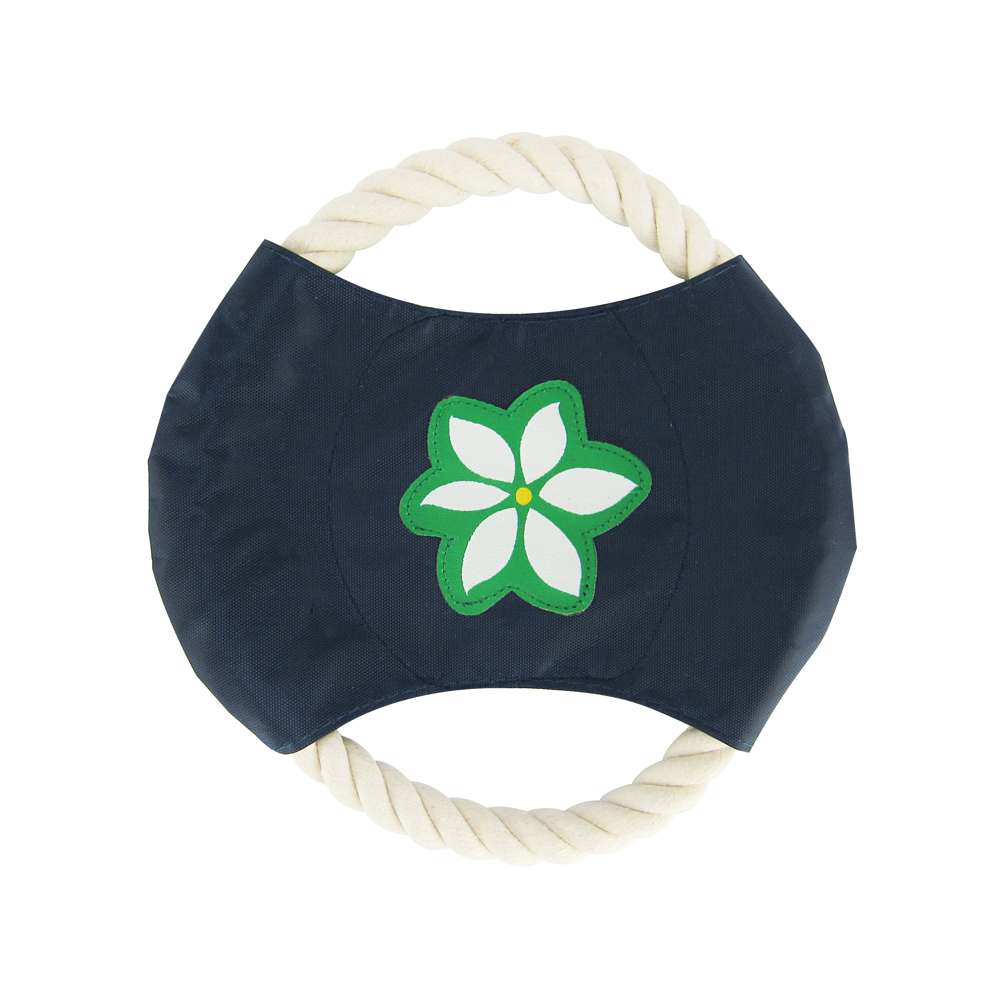 Blue Floral - Dog Rope Disc Toy