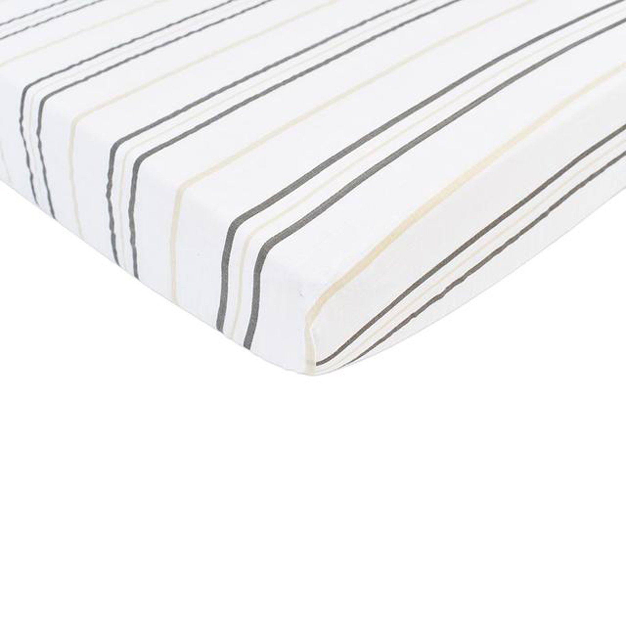 Grey Stripe Crib Sheet