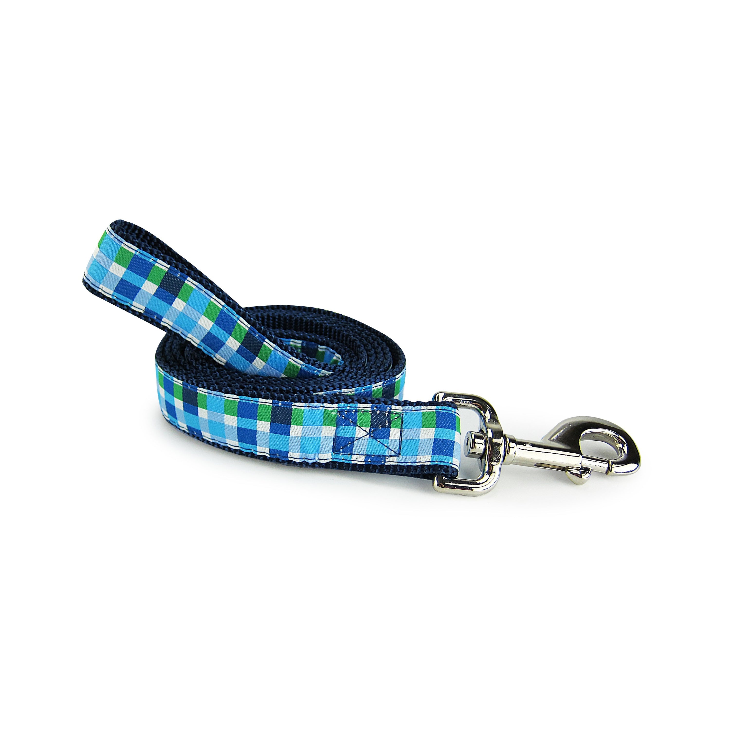 Summer Plaid (Blue) - Dog Leash