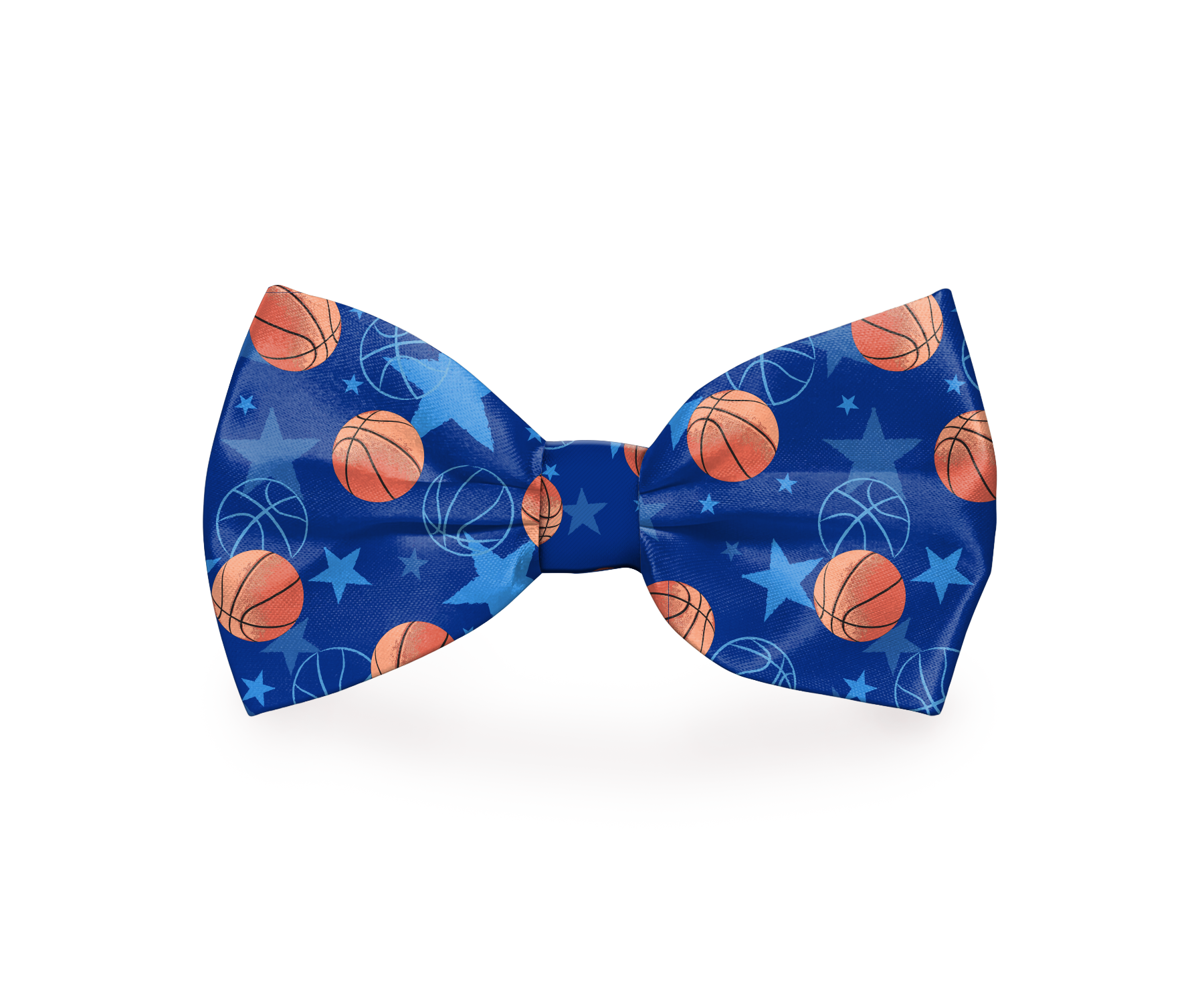 Basketball Sports Blue Dog Bow Tie