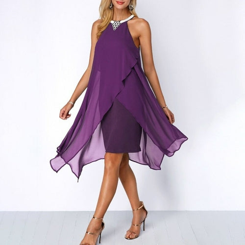 Black Cocktail Dress Summer Round Neck Fashion Chiffon Sleeveless - Women-Summer-Round-Neck-Fashion-Chiffon-Sleeveless-Dress-Irregular-Double-Layer-Beach-Party-sexy-Loose-Dresses_68ea1165-14c5-4091-aa39-32937a24a492