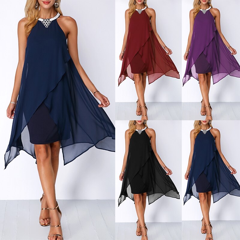 Black Cocktail Dress Summer Round Neck Fashion Chiffon Sleeveless - Women-Summer-Round-Neck-Fashion-Chiffon-Sleeveless-Dress-Irregular-Double-Layer-Beach-Party-sexy-Loose-Dresses_bb822d3e-5dfe-483f-97bf-c1f88a054eb5