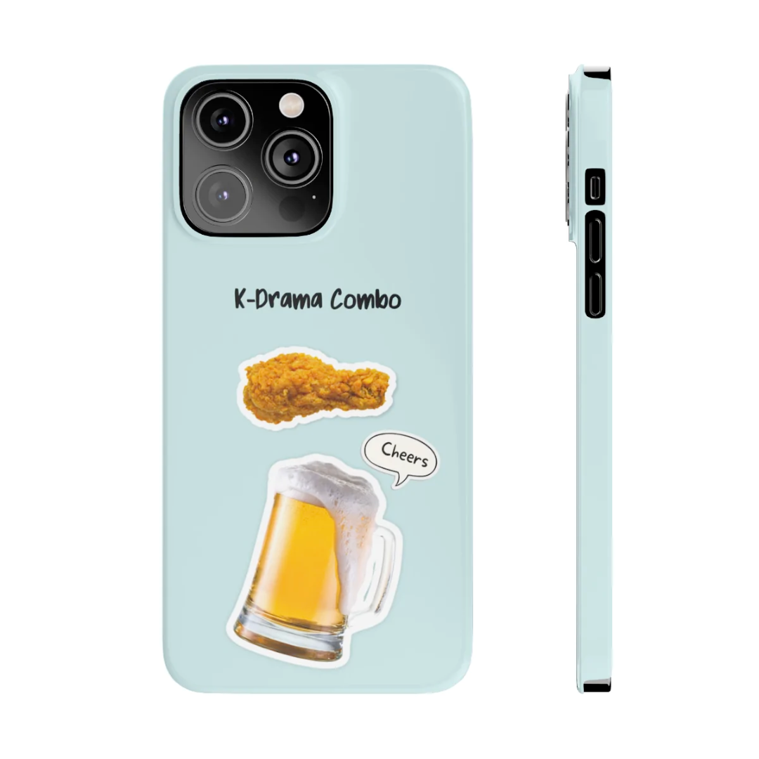 Fried Chicken and Beer Slim Case for iPhone 14 Series